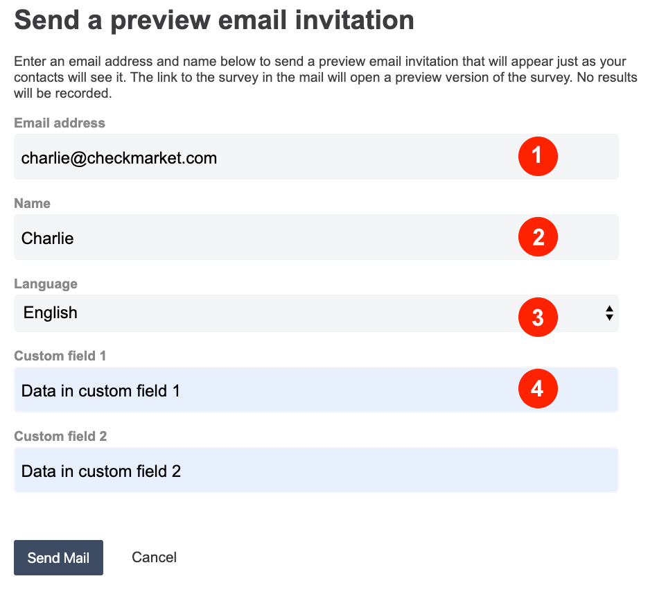 send an example of the email invitation