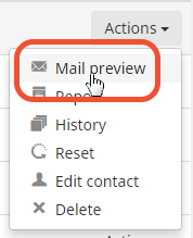 preview invitation as a contact