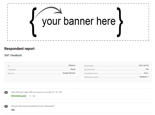 example of an external respondent report